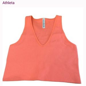 NWT- Athleta Aurora Cropped Rib Tank